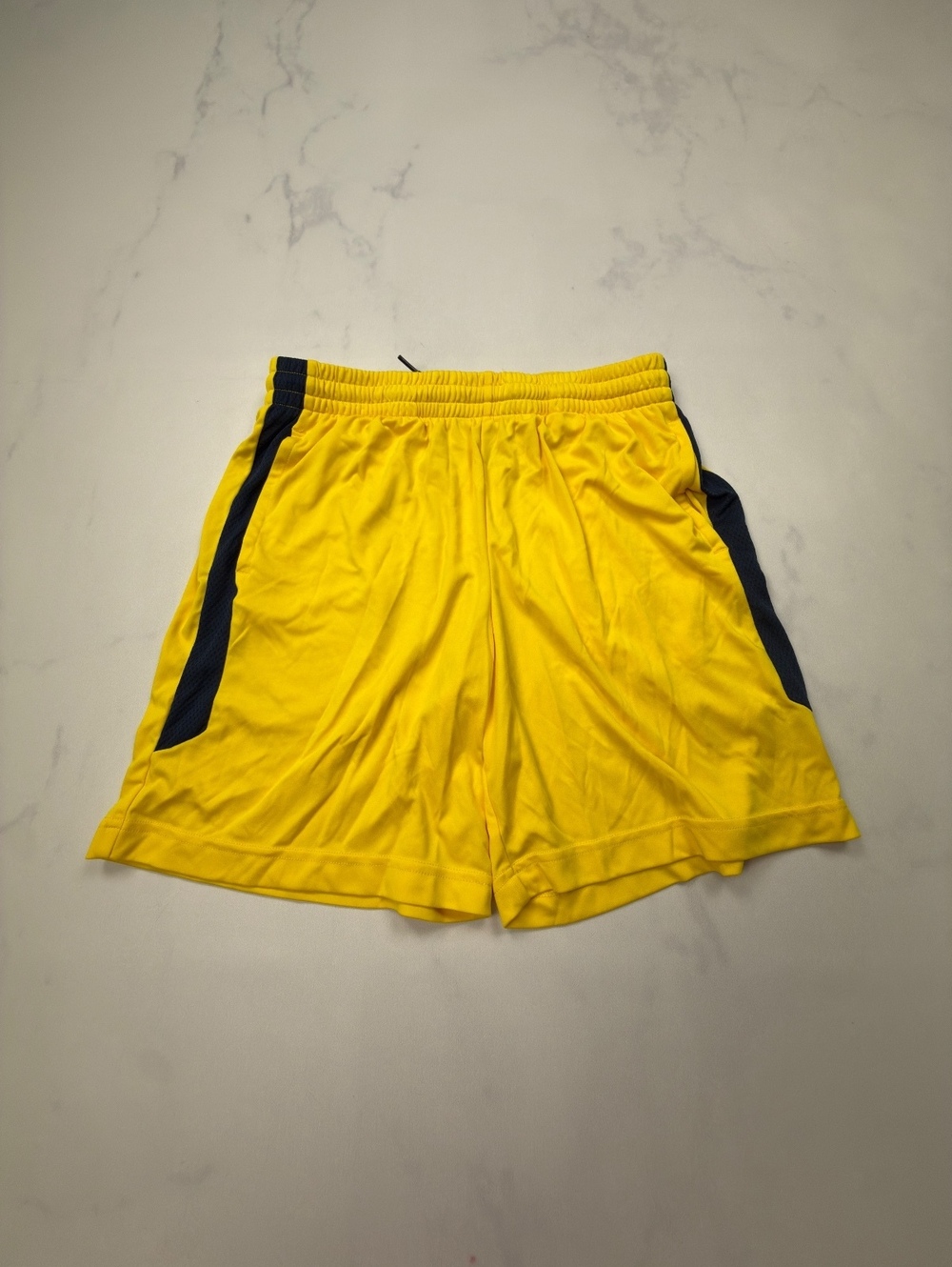 Tek Gear Athletic Shorts Yellow 2000s Sporty - Boys L Husky